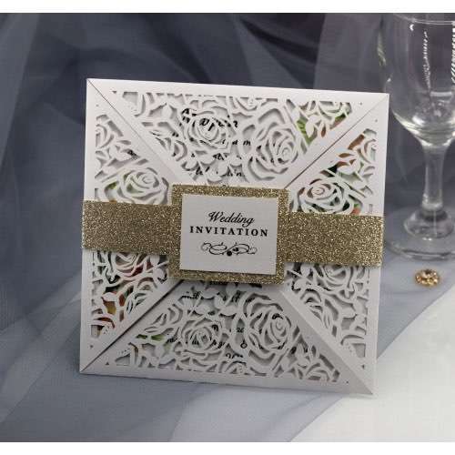 Invitation Card With Envelope Laser Cut Card Beautiful Wedding Invitation Card